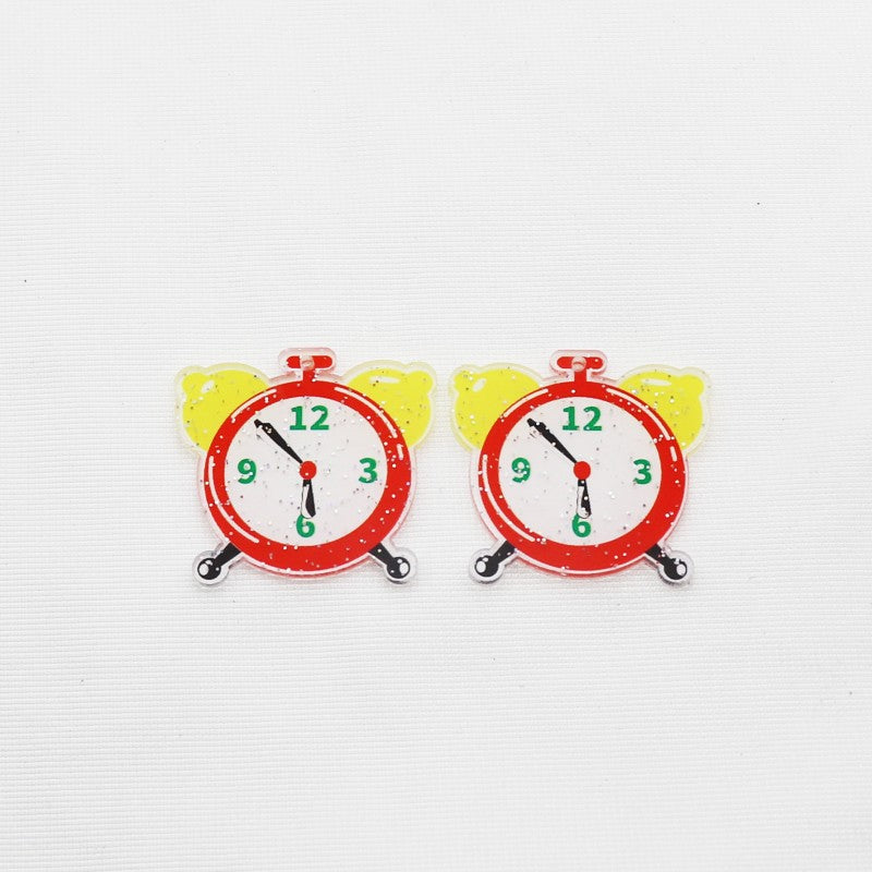 Wholesale 10pcs Back To School Theme Glitter Accessories FlatBack